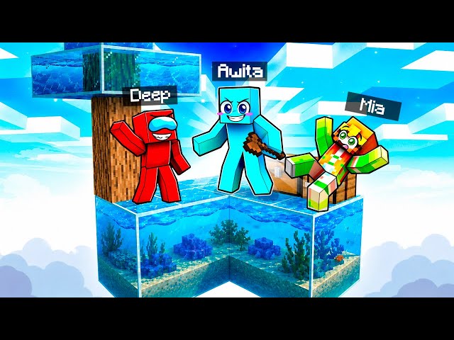 Atrapados en Un SKYBLOCK de AGUA en Minecraft!
