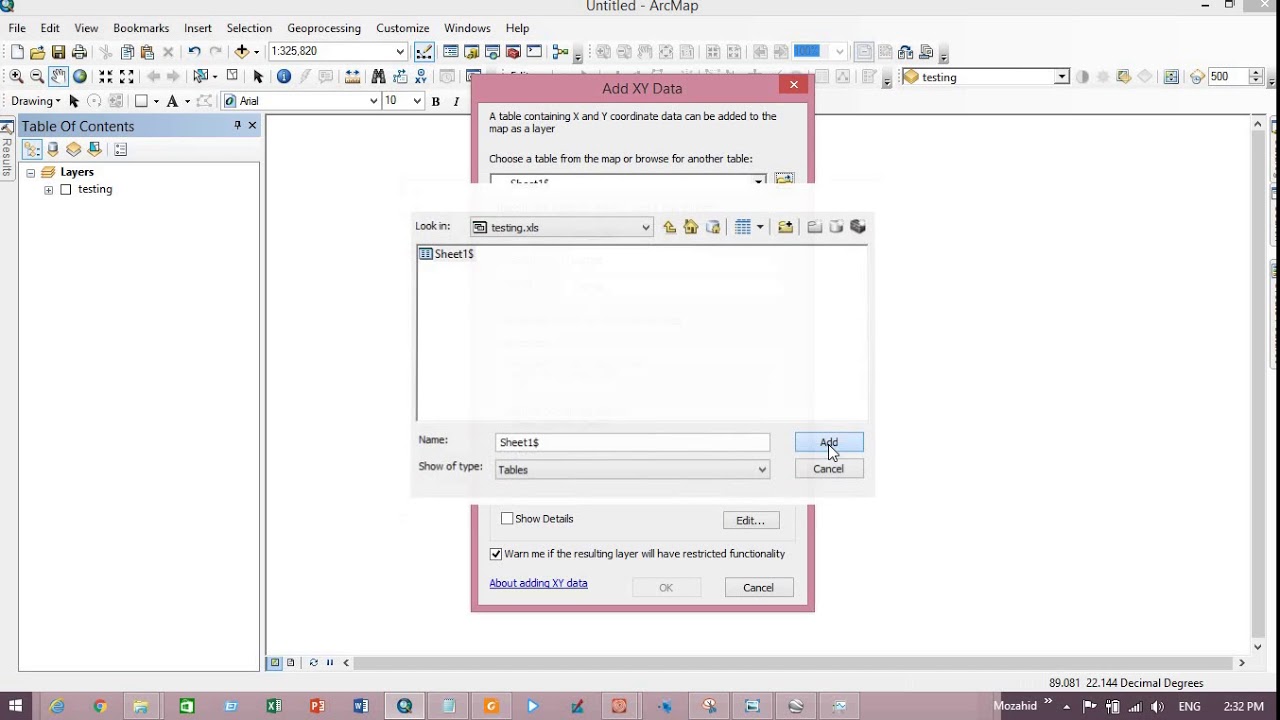 Sampling point adding in study area map using ArcMap - YouTube