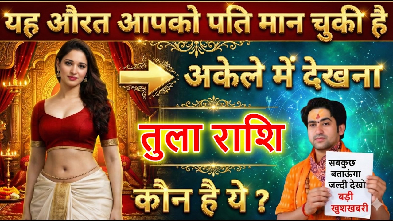 तुला राशि यह औरत पति मान चुकी है जल्दी देखो बड़ी खुशखबरी