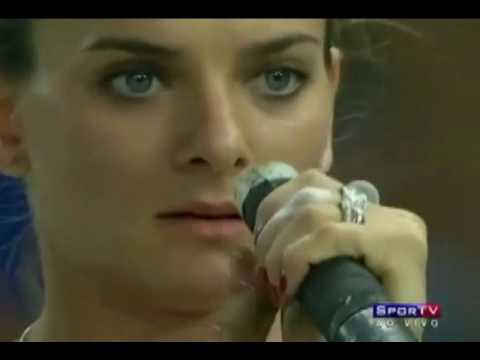 Isinbaeva Rocks The Russia National Anthem