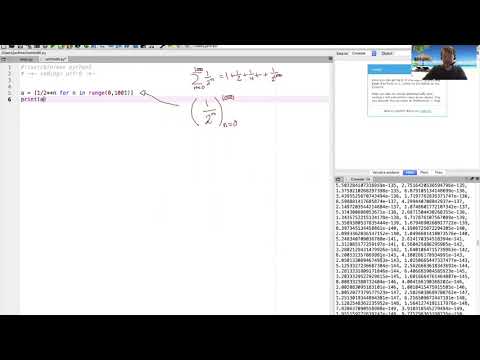 Crash course in Python for Calculus, part 4: Sequences and sums using lists