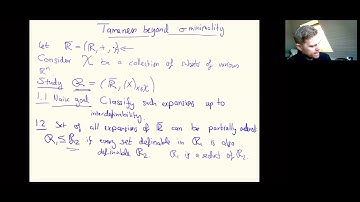 Tameness beyond o-minimality lecture #1