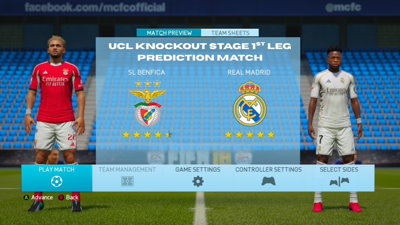 SL BENFICA VS REAL MADRID - FIFA 16 INFINITY PATCH FC 26