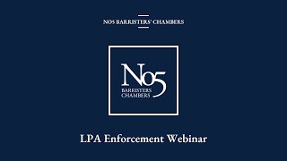 LPA Enforcement Webinar