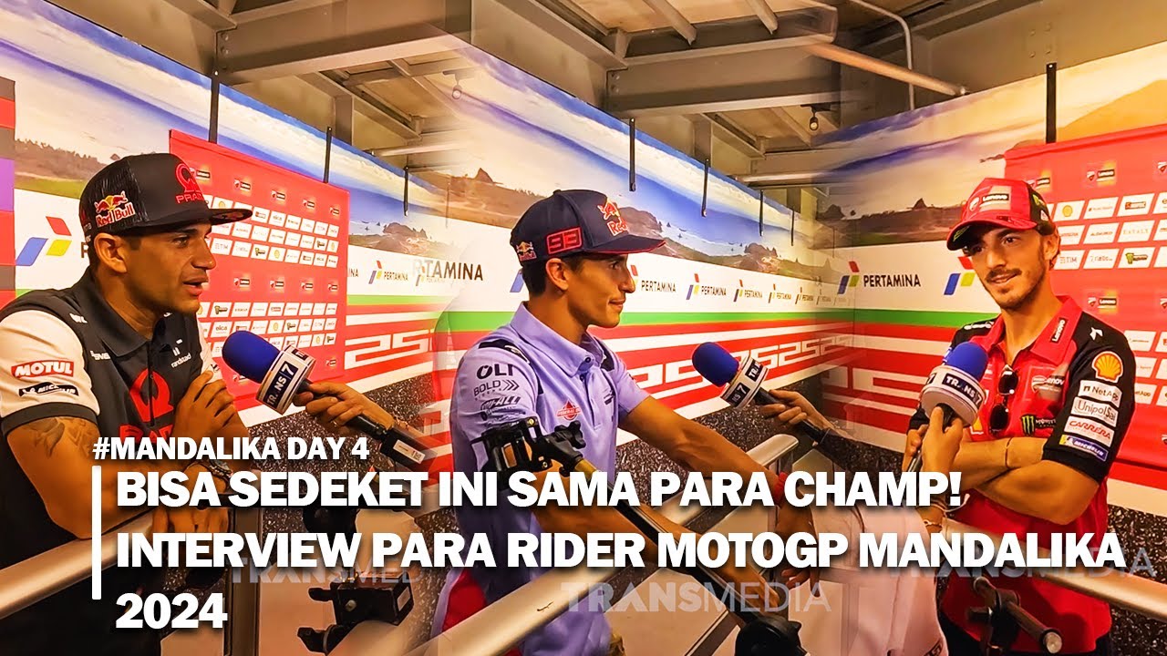 Interview J. Martin, M. Marquez & Pecco Bagnaia Di Mandalika 2024 #MagnificentMandalika #motogp