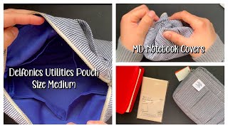 MY FIRST DELFONICS UTILITIES POUCH AND MD NOTEBOOK PAPER COVER | REVIEW