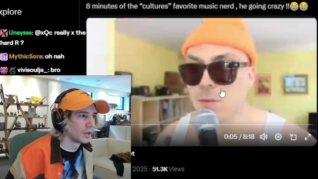 xQc Shocked by Anthony Fantono saying the "Hard R"