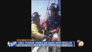 Window washers film own rescue