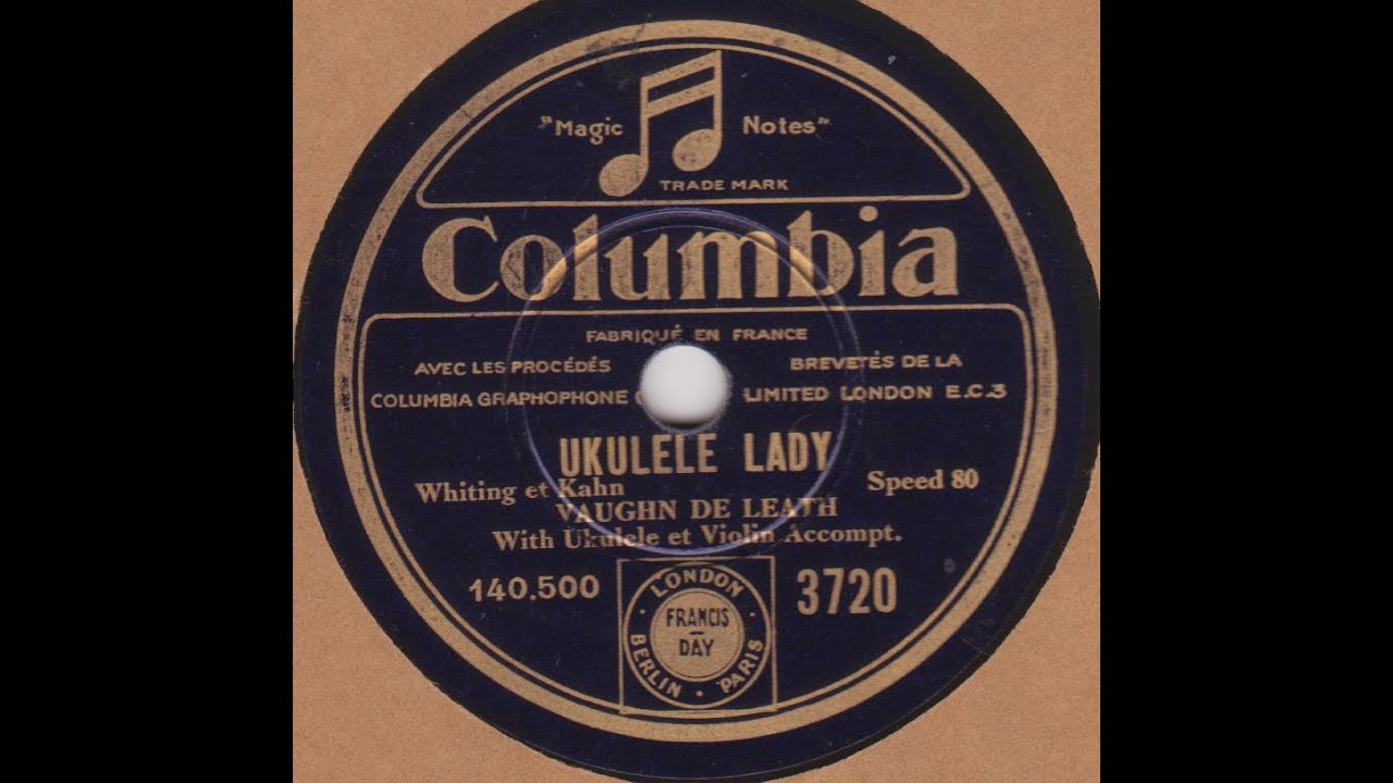 Vaughn de Leath " Ukulele Lady " 1925 YouTube