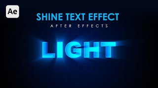 Light Text Animation in After Effects [ Radial Fast Blur ] | After Effects Tutorial | Free Tips 2024