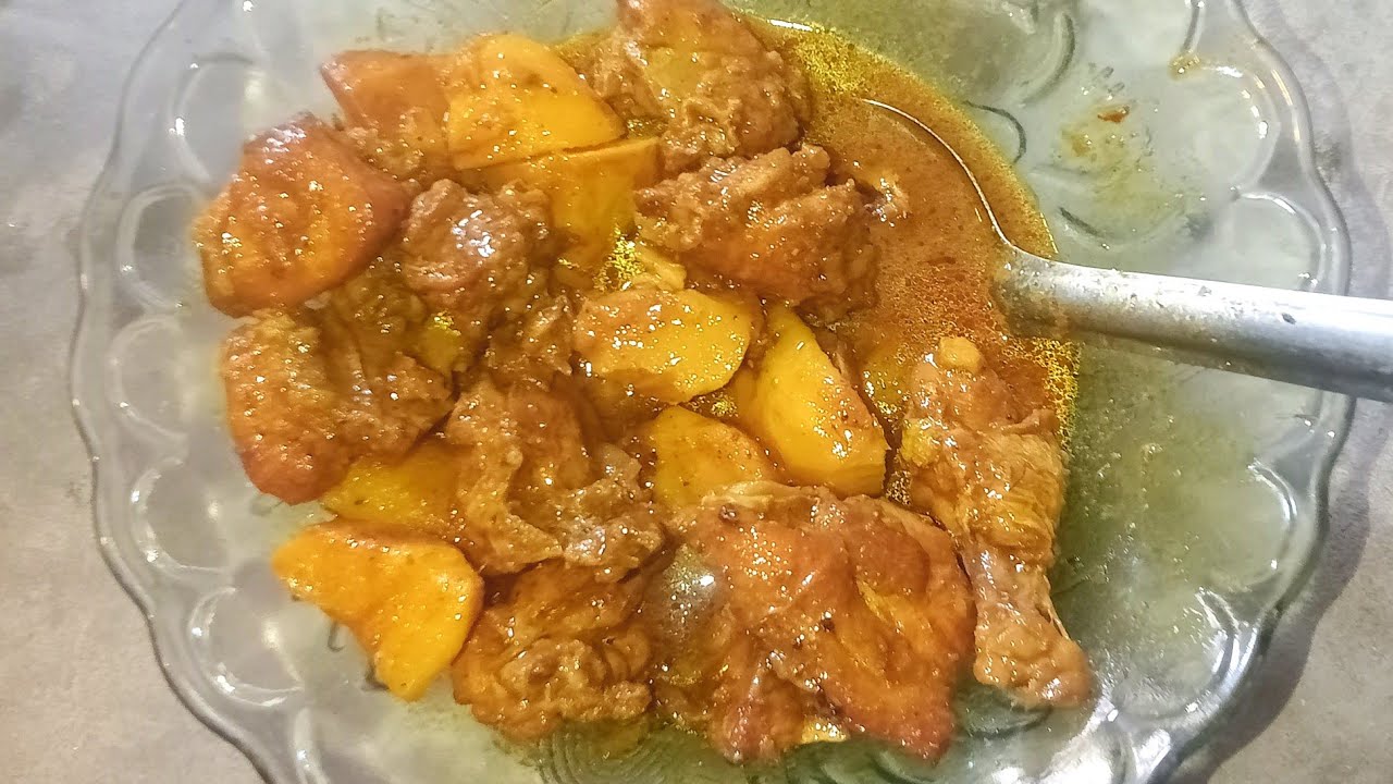 আলু দিয়ে মুরগির মাংসের ঝোল রেসিপি।।Chiken kusa।chiken curry।village recipe।coking।chiken recipe।।