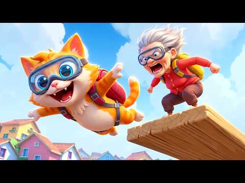 We Went SKY DIVING With Granny! 🙀 (I Am Cat VR)