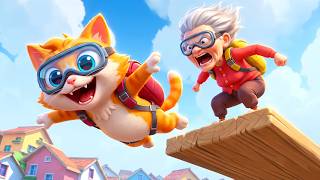 Cat & Granny Go SKY DIVING! 🙀 (I Am Cat VR)