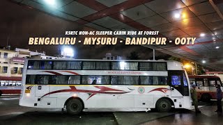 BANGALORE to OOTY | KSRTC Non-AC Sleeper Cabin Ride through Bandipur Tiger Reserve Forest at Night screenshot 5