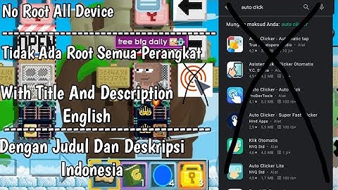 Automatic Clicker On All Device No Root || Pengklik Otomatis Di Semua Handphone Tidak Root (Kentang)