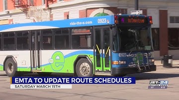 EMTA route time changes going into effect this Saturday