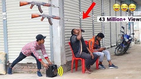 Fake Firing PRANK | Fake G-U-N shot PRANK on Public  Awesome Reaction|( Part 3) By - ComicaL TV