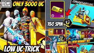 LOW UC MUMMY CRATE OPENING TRICK 😱 | BGMI MUMMY M416 CRATE OPENING | BGMI MUMMY CRATE TRICK | MUMMY