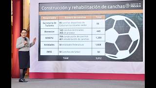 Avanza construcción de canchas y pinta de murales del Mundial Social del Gobierno de México