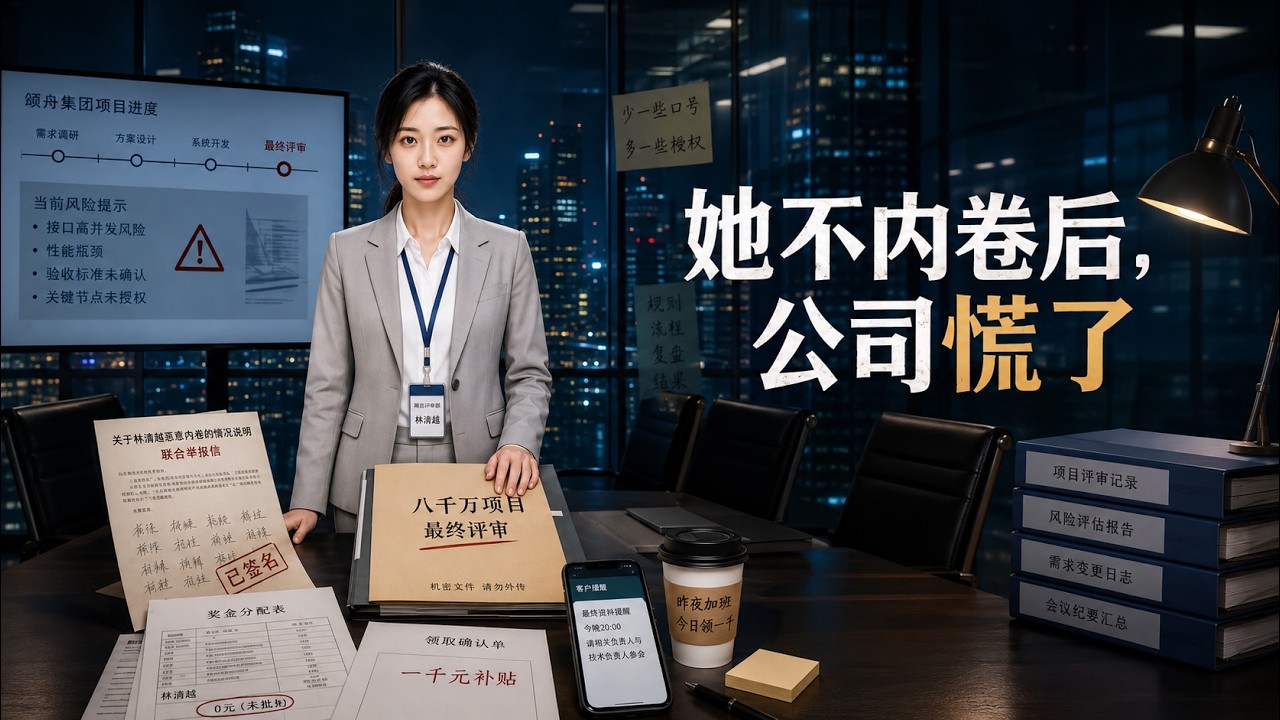她不內卷後，公司慌了