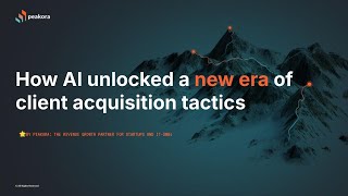 Startup Nights 2024 - How AI Unlocked a New Era of Client Acquisition Tactics