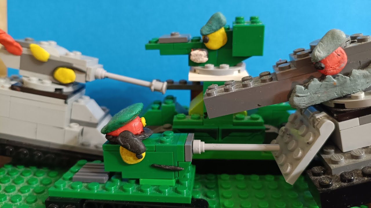 Все серии советского монстра КВ-44 + бонусная сцена. Мультики про танки из лего