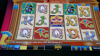 Cleopatra Slot Bonus 15 Free Games at $15/Bet