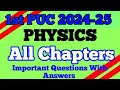 1st PUC chemistry all chapters important questions with Answers #physics #exam