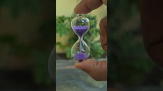 The Magic of Time ⏳ | Beautiful Purple Hourglass Sand Falling#shorts