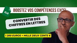 Comment Convertir Les Chiffres En Lettres Avec EXCEL ?