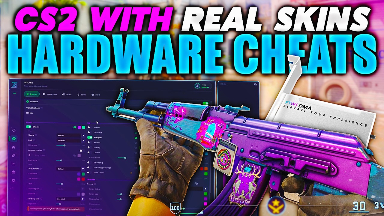 DMA Hardware Cheats VS CS2 Premier With Skins (Zorvex DMA)