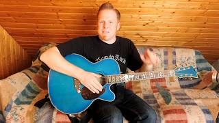Video thumbnail of "Intro & Solo für Gitarre - Du entschuldige I kenn Di von Peter Cornelius"