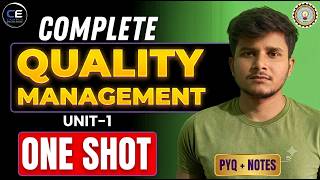 Quality Management | Unit-1 One Shot  |KOE-085/BOE-086  | Aktu Exam | Quality Manage 8th Sem