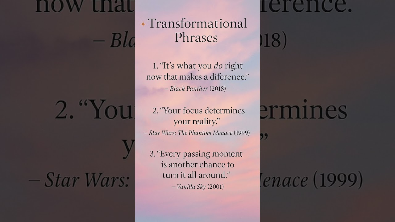 Transformation, Life, and Success