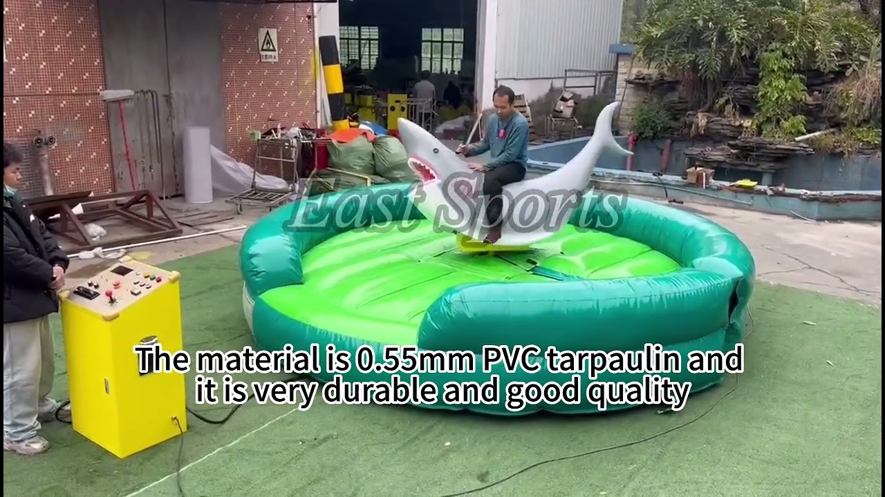 Machine shark ride inflatable for kids party rental