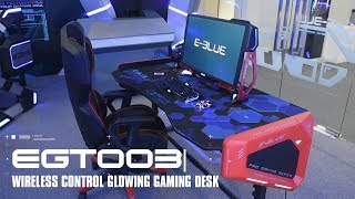 E-Blue RGB glowing gaming desk EGT003