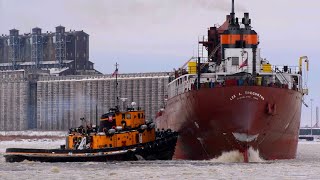 Lee A. Tregurtha - Arrival and Docking for Winter Layup