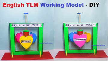english working model - verbs - tlm - simple and easy - diy | howtofunda