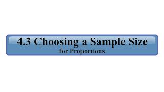 STAT 251 Video 20 Choosing a Sample Size for Proportions