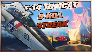 War Thunder  F14 Tomcat *9 Kill Match* 'Top Gun' Live Gameplay [1440p]