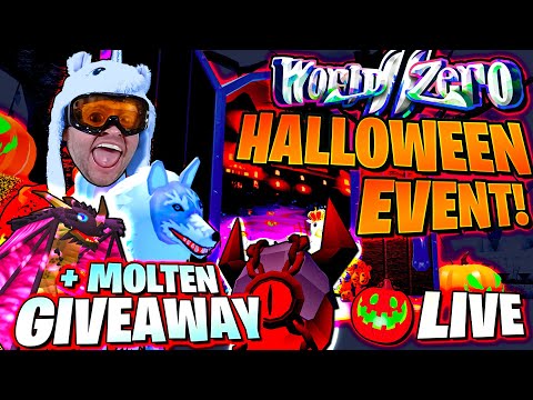 Live World Zero Halloween Event Free Molten Egg Pet Giveaway Now Come Sub Join Roblox Youtube - yo guys roblox deleted my sib 2 pewds roblox account wtf