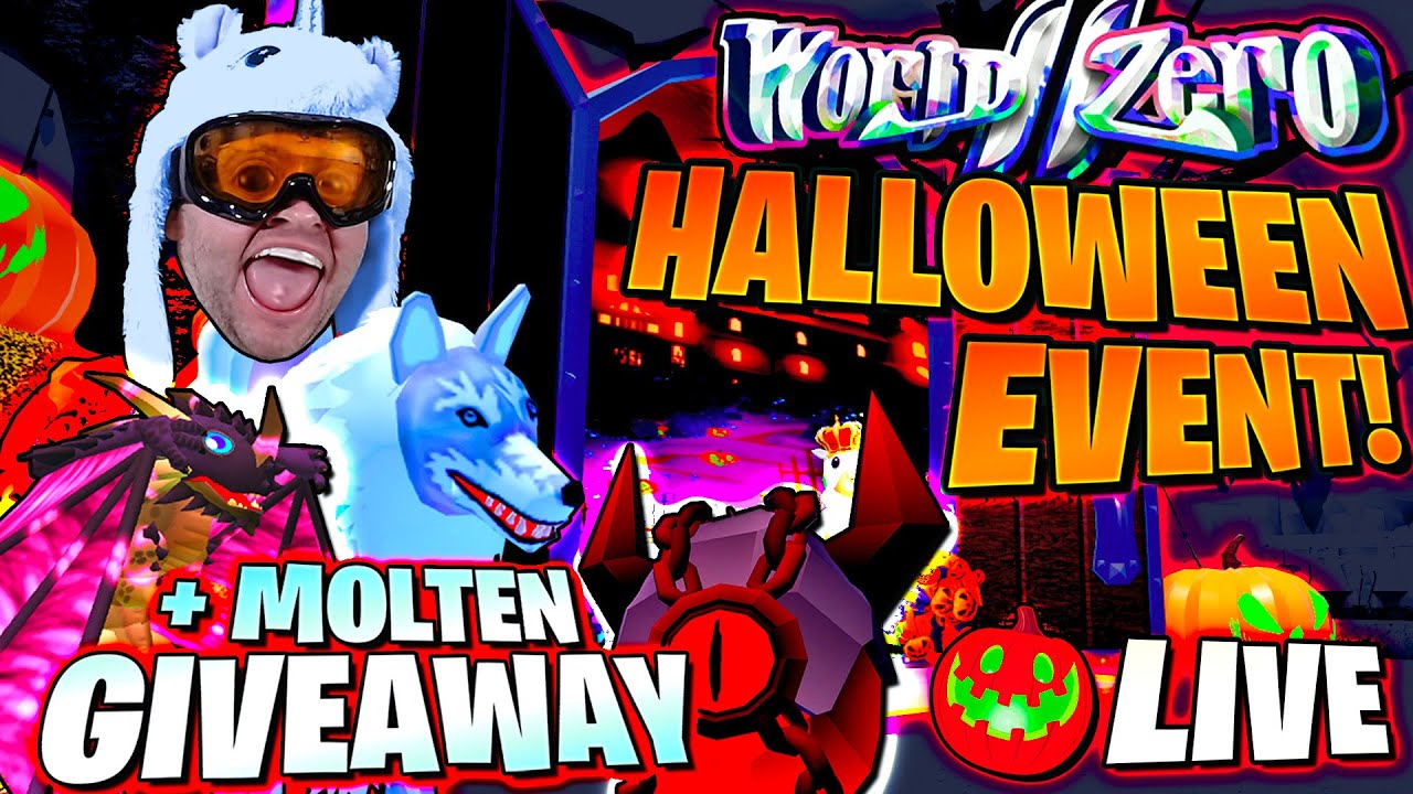 Live World Zero Halloween Event Free Molten Egg Pet Giveaway Now Come Sub Join Roblox Youtube - free pets sim giveaway x15 new merch group roblox