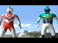 ULTRAMAN RIBUT & ANDRO MELOS TAG TEAM - ULTRAMAN FIGHTING EVOLUTION 3
