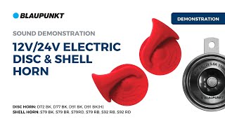 Sound of Blaupunkt Disc & Shell Horn 12V/24V | Compact size and solid design
