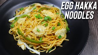 Egg Hakka Noodles Recipe | एग हक्का नूडल्स रेसिपी | Jab's Cooking