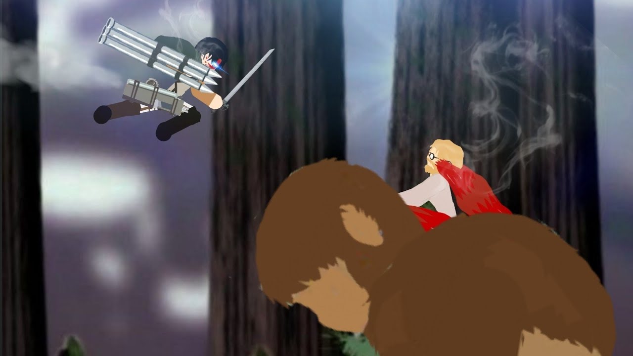 AOT: Levi vs The Beast Titan Round-2 || Drawing Cartoons 2.