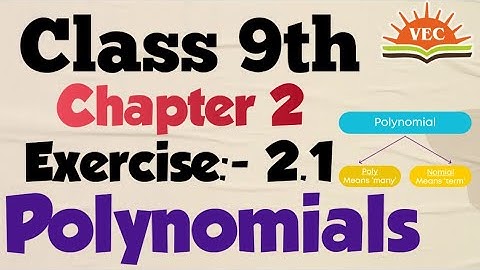 Class 9 maths polynomials | chapter 2 exercise 2.1 Solutions | NCERT Explanation