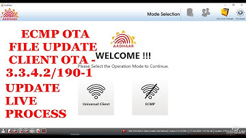 Aadhar Software UPDATE OTA FILE 190-1 | ECMP NEW UPDATE Version Launch 3.3.4.2.190-1 Update ota file