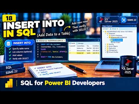 How to Insert Data in SQL 🤔 #sqlserver #ssms #powerbi #SQLTutorial Video 18/30