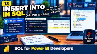 How to Insert Data in SQL 🤔 #sqlserver #ssms #powerbi #SQLTutorial Video 18/30